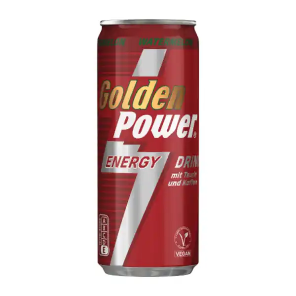 Bild 1 von GOLDEN POWER Energy-Drink Watermelon 0,25L