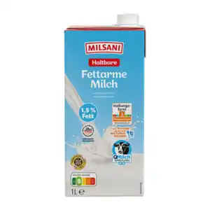 MILSANI Haltbare fettarme Milch 1L
