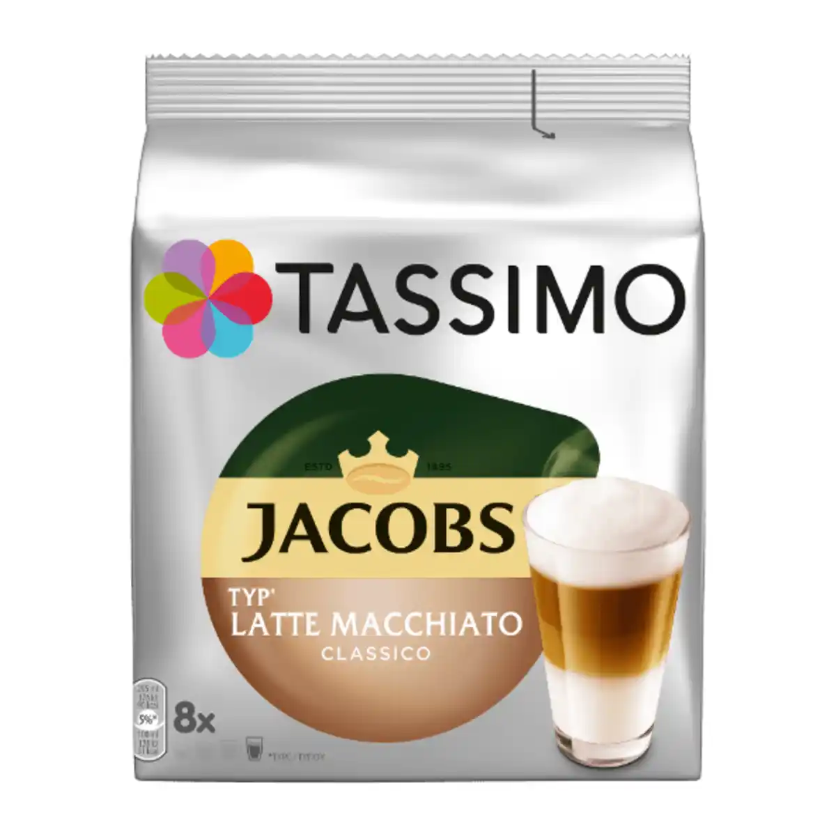 Bild 1 von TASSIMO Kaffeekapseln Jacobs Latte Macchiato Classico 264g