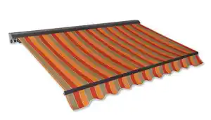 Kassetten-Markise 3,5 x 2,5 m braun-terrakotta