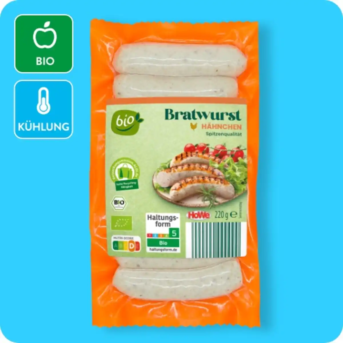 Bild 1 von BIO Bio-Bratwurst, Hähnchen