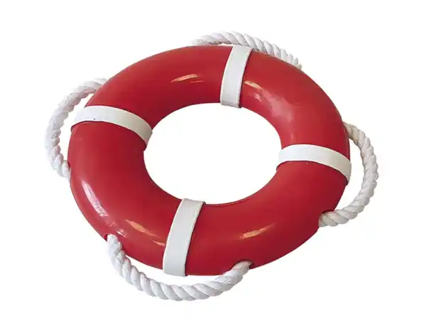 Bild 1 von Nobby Wasserspielzeug TPR Rettungsring mit Seil Ø 15 cm