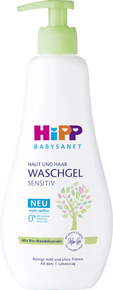Bild 1 von HiPP Babysanft Haut und Haar Waschgel, 400 ml