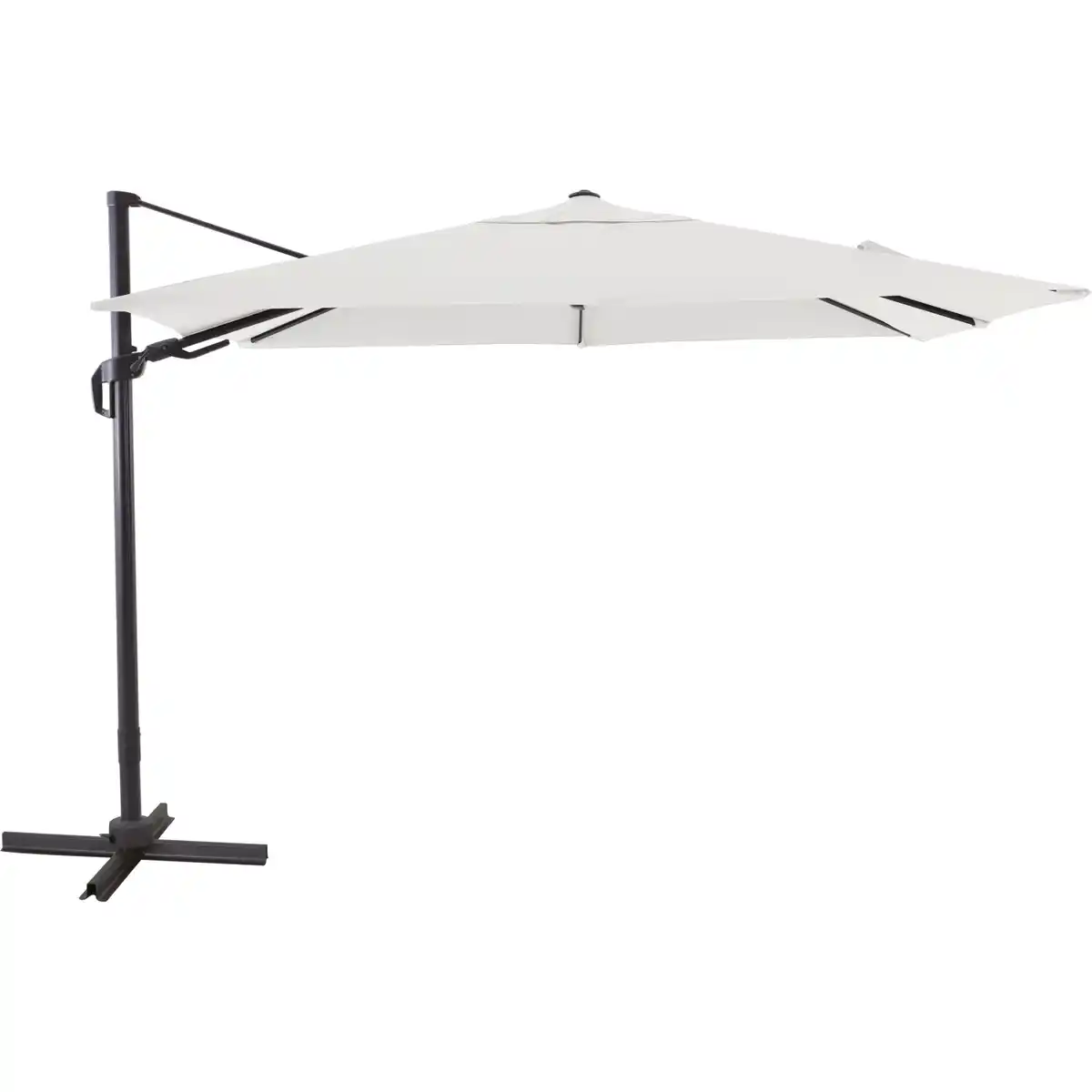 Bild 1 von Ampelschirm Aros 2,3 m x 3,1 m Rechteckig Cremeweiß mit Kurbel