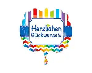 Folienballon Glückwunsch 63x55cm