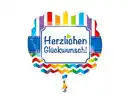 Bild 1 von Folienballon Glückwunsch 63x55cm