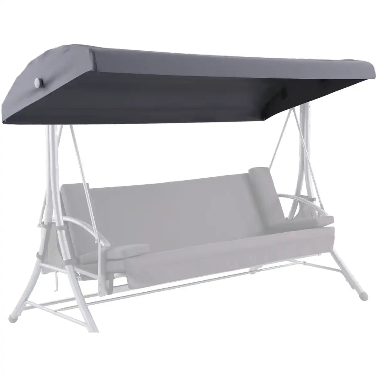Bild 1 von toom Ersatzdach für Hollywoodschaukel 'Sophia' anthrazit 233 x 26 x 117 cm