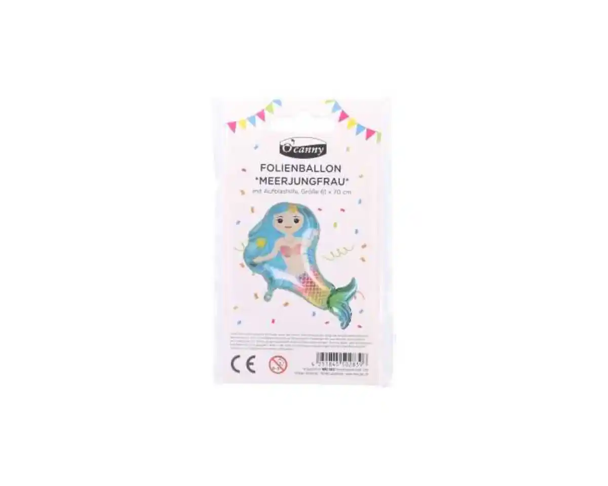 Bild 1 von O'Canny Folienballon Meerjungfrau 61x 70 cm