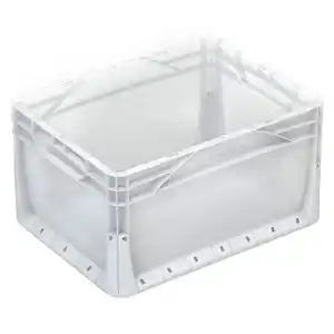 Eurobox-System Box Vollwand mit Griffmulden 40 x 30 x 22 cm Transparent