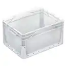 Bild 1 von Eurobox-System Box Vollwand mit Griffmulden 40 x 30 x 22 cm Transparent