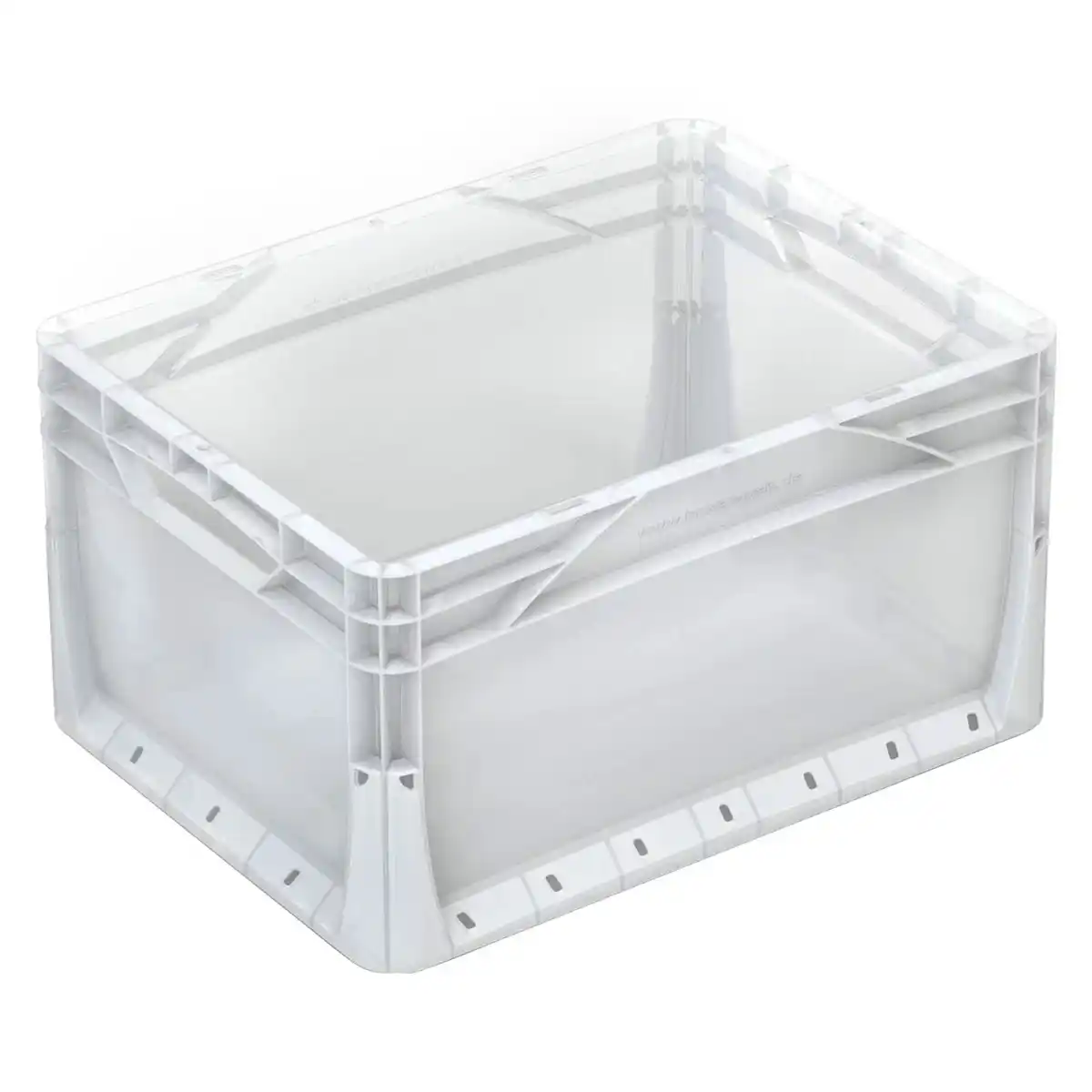 Bild 1 von Eurobox-System Box Vollwand mit Griffmulden 40 x 30 x 22 cm Transparent