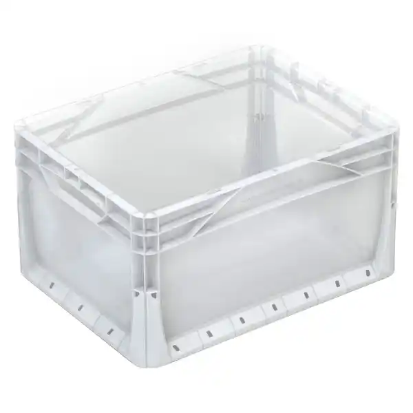 Bild 1 von Eurobox-System Box Vollwand mit Griffmulden 40 x 30 x 22 cm Transparent