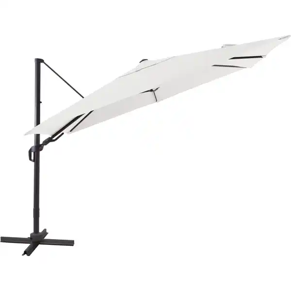 Bild 3 von Ampelschirm Aros 2,3 m x 3,1 m Rechteckig Cremeweiß mit Kurbel