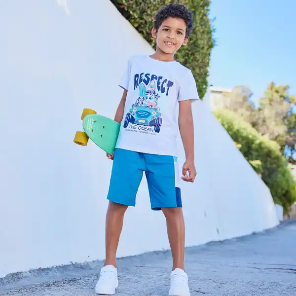 Bild 1 von Kinder-Jungen-Set mit Frontaufdruck, 2-teilig