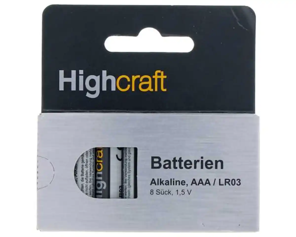 Bild 1 von Akaline Batterie 8er AAA/R3 Highcraft