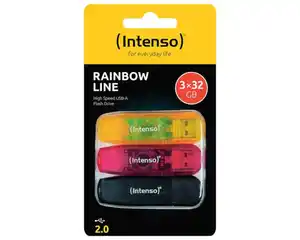 Intenso USB-Stick 3er Rainbow Line 32 GB