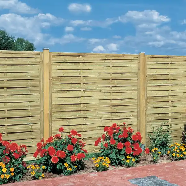 Bild 3 von Sichtschutzzaun-Element Grün druckimprägniert 180 cm x 180 cm