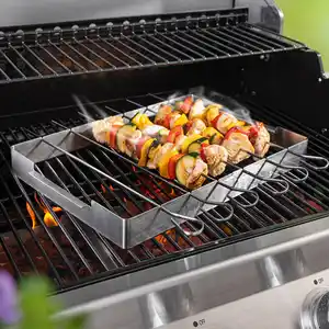 Grill Gourmet Edelstahl-Grillspieße 6er-Set
