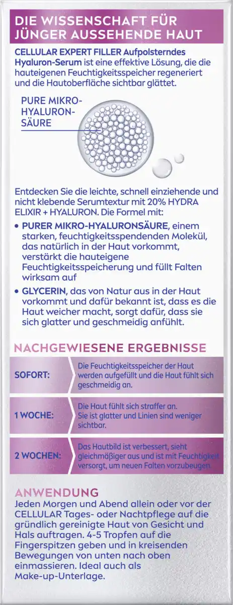 Bild 2 von NIVEA Cellular Expert Filler Aufpolsterndes Hyaluron-Serum, 30 ml