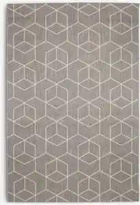 Teppich BALSATRE 160x230 grau/weiß