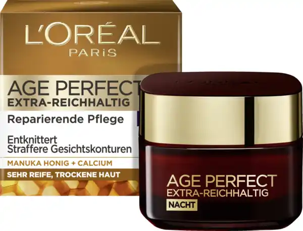 Bild 4 von L’Oréal Paris Age Perfect Gesichtscreme Extra-Reichhaltig Manuka Honig Nachtpflege, 50 ml