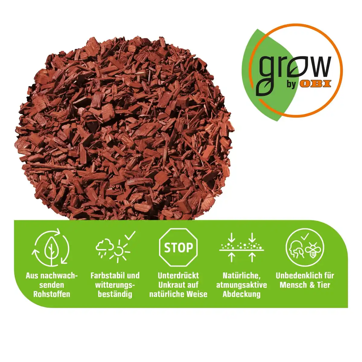 Bild 4 von GROW by OBI Gartendekor Mahagoni, 45l