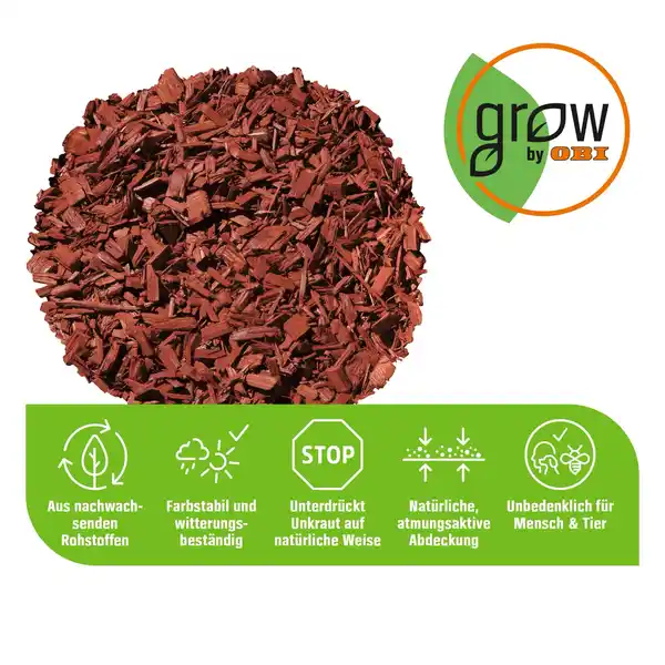 Bild 4 von GROW by OBI Gartendekor Mahagoni, 45l