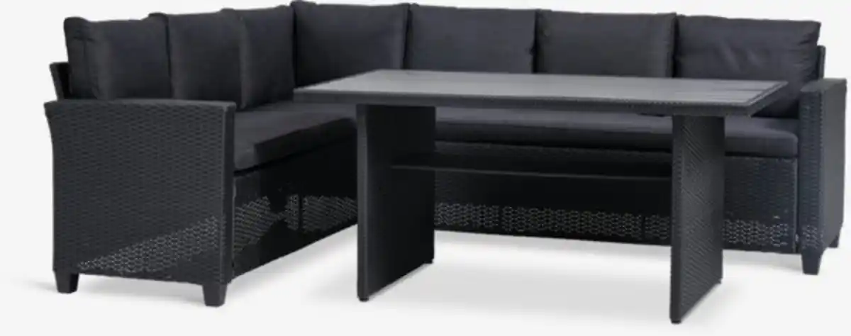 Bild 1 von Lounge-Set AGERMOSE 6 Personen schwarz