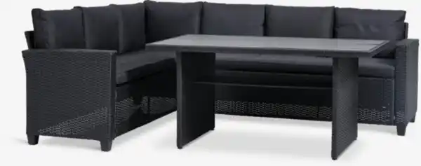 Bild 1 von Lounge-Set AGERMOSE 6 Personen schwarz