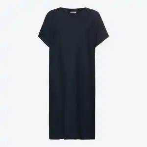 Damen-Kleid aus Viskose und Leinen
