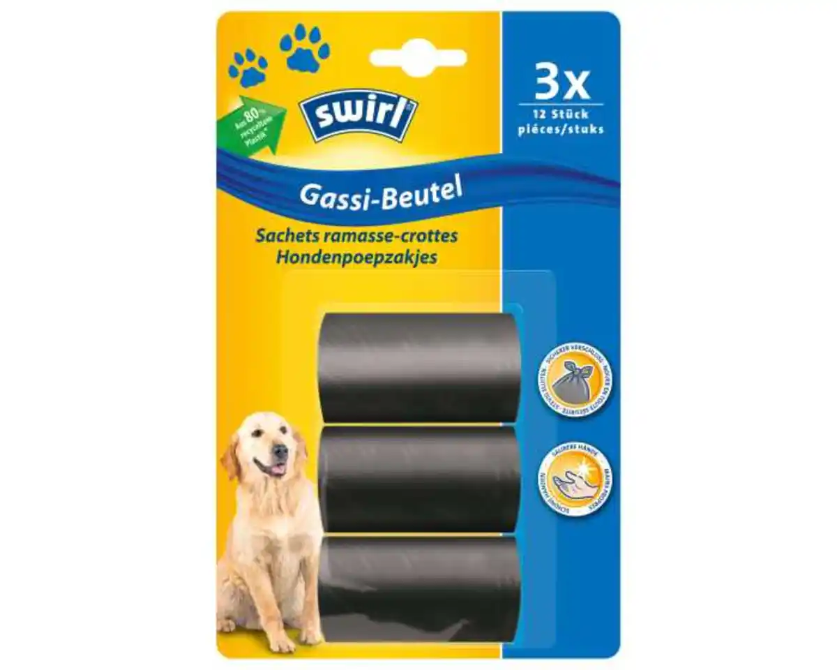 Bild 1 von Hundekotbeutel Swirl 3x12 St.