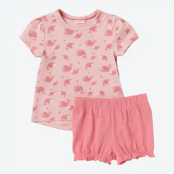 Bild 2 von Baby-Mädchen-Set mit Wal-Motiven, 2-teilig