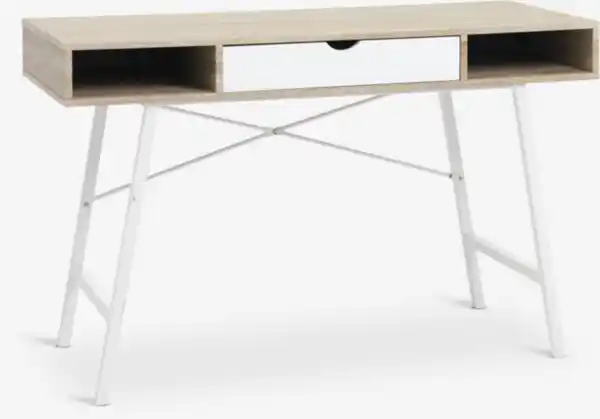 Bild 1 von Schreibtisch ABBETVED 48x120 eiche hell/weiß