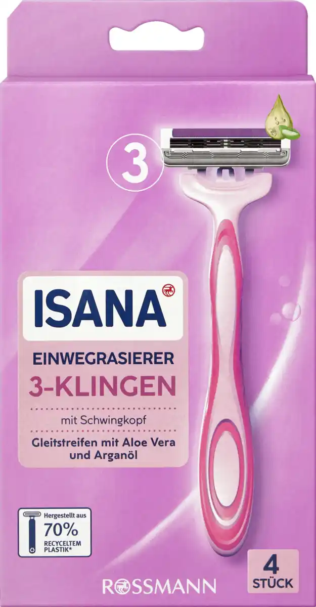 Bild 1 von ISANA Einwegrasierer 3-Klingen