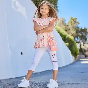 Kinder-Mädchen-Set mit Flamingo-Motiven, 3-teilig