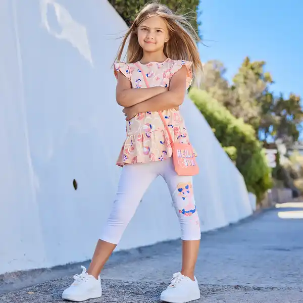 Bild 1 von Kinder-Mädchen-Set mit Flamingo-Motiven, 3-teilig