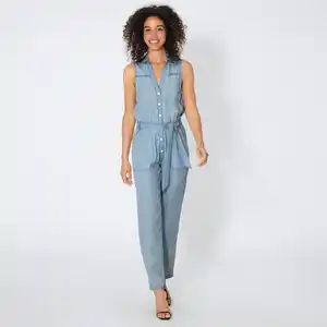 Damen-Overall mit Bindegürtel