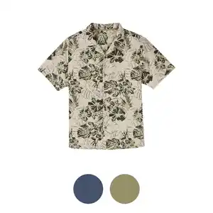 UP2FASHION MEN Herren Leinen, Baumwolle Shirt