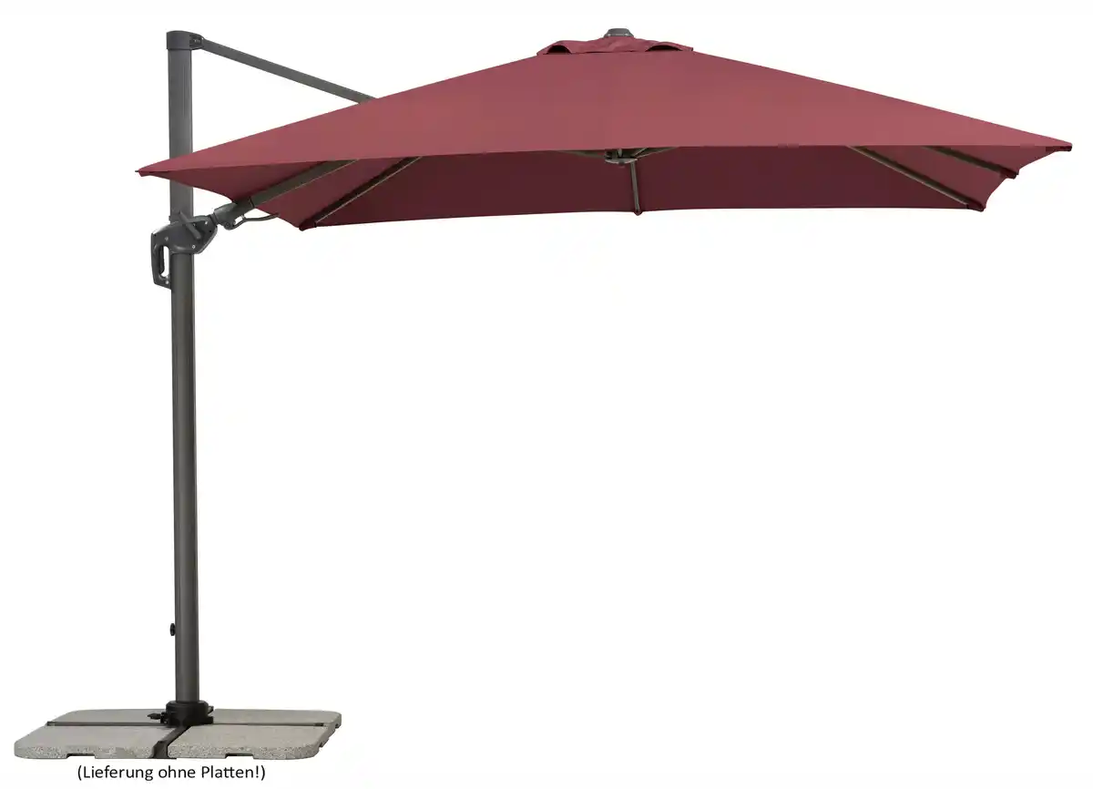 Bild 1 von Schneider Sonnenschirm Rhodos Twist bordeaux 300 x 300 cm