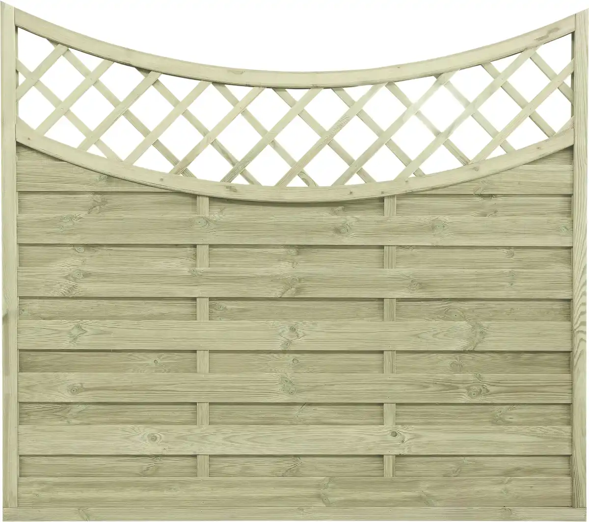 Bild 1 von Sichtschutzzaun Potsdam 180 x 159 cm, mit Tiefbogen
