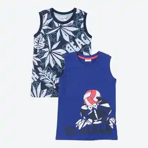 Kinder-Jungen-Top in verschiedenen Designs, 2er-Pack