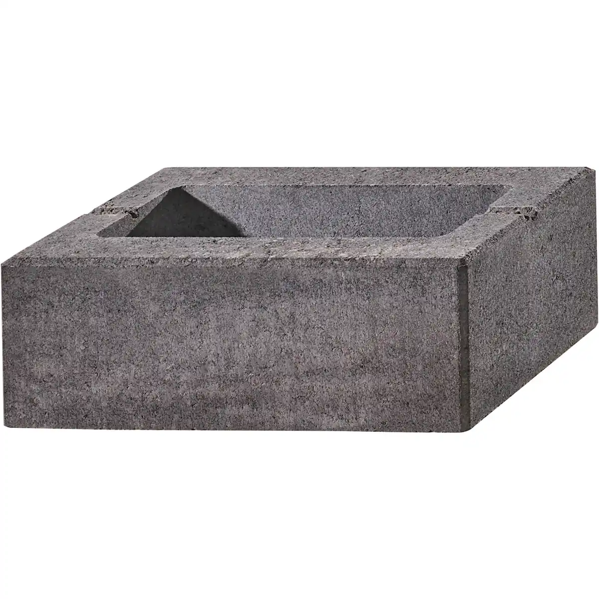 Bild 1 von Kann Lindeza-Mauer Normalstein 40 cm x 20 cm x 15 cm Vulkananthrazit