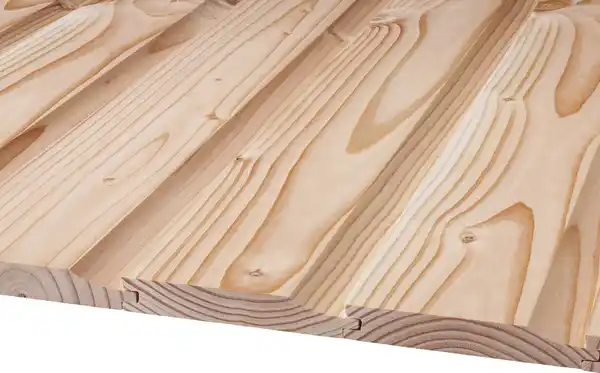 Bild 1 von Stülpschalung Douglasie 250 x 12,1 cm 19 mm A B-Sortierung gehobelt