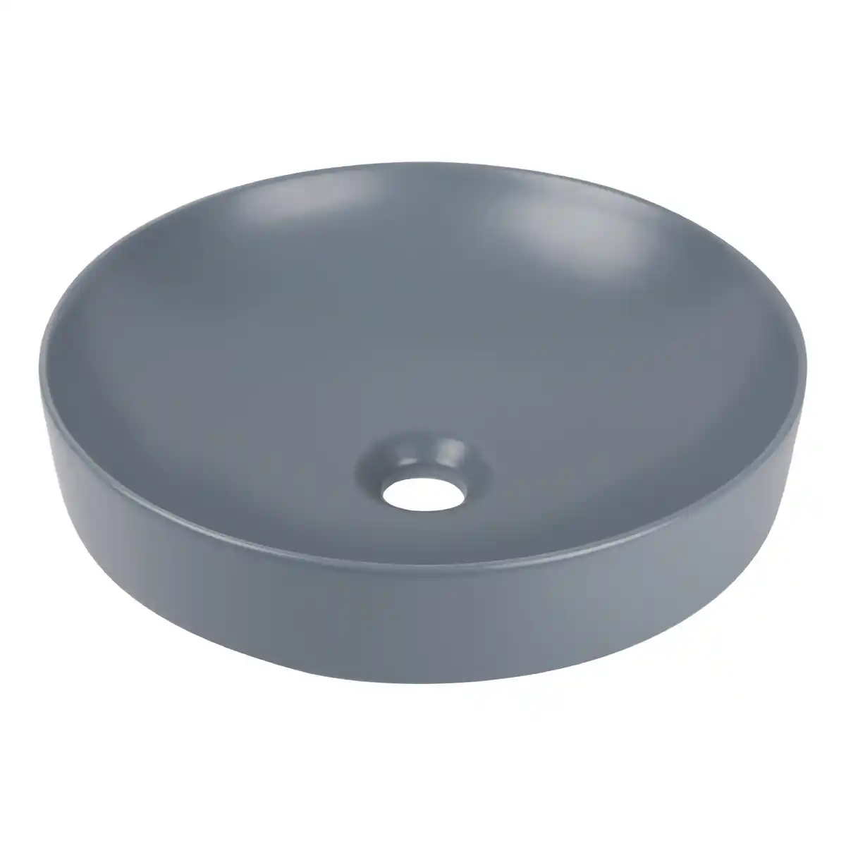 Bild 1 von AquaSu Aufsatzwaschtisch 'Corvo' petrol Ø 40 x 10 cm