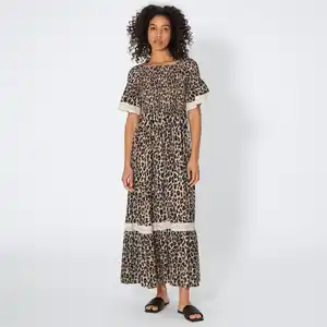 Damen-Kleid mit Leo-Muster