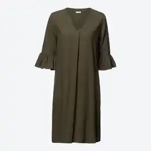 Damen-Kleid aus Viskose und Leinen