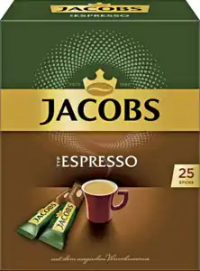 Jacobs Typ Espresso Instantkaffee Sticks, 45 g