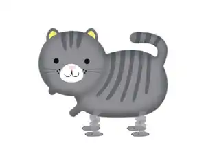 Folienballon Walking Cat 52x75cm