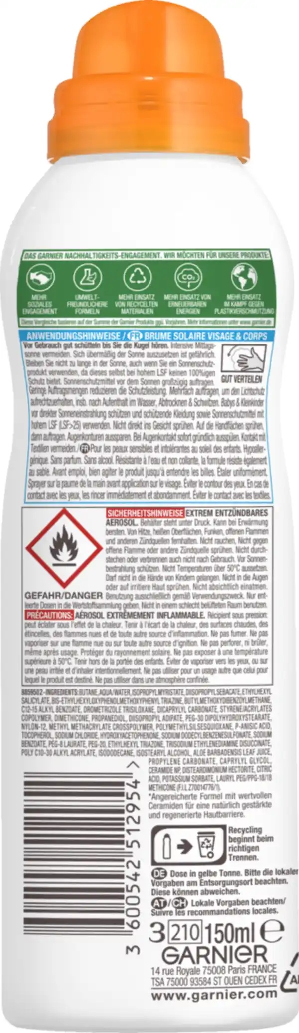 Bild 2 von Garnier Ambre Solaire KIDS SENSITIVE expert+ Anti-Sand Spray LSF 50+, 150 ml