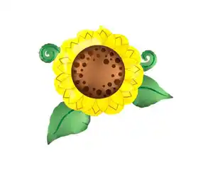 Folienballon Sonnenblume 76x66cm